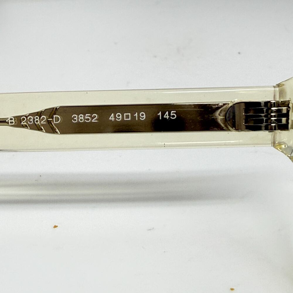 BURBERRY B 2382-d 3852 Eyeglasses Frames Clear Yellow 49-19-145 H20365 - Picture 5 of 8